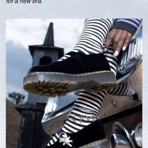 NIB Marc Jacobs Addina Bex Heaven by Marc Jacobs Velvet Mary Jane Shoe Black